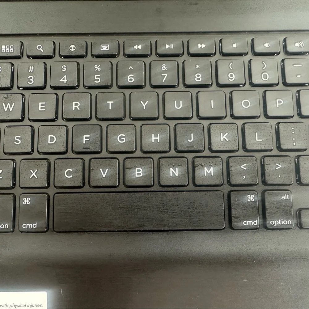 Sleek Black Tablet Keyboard Case